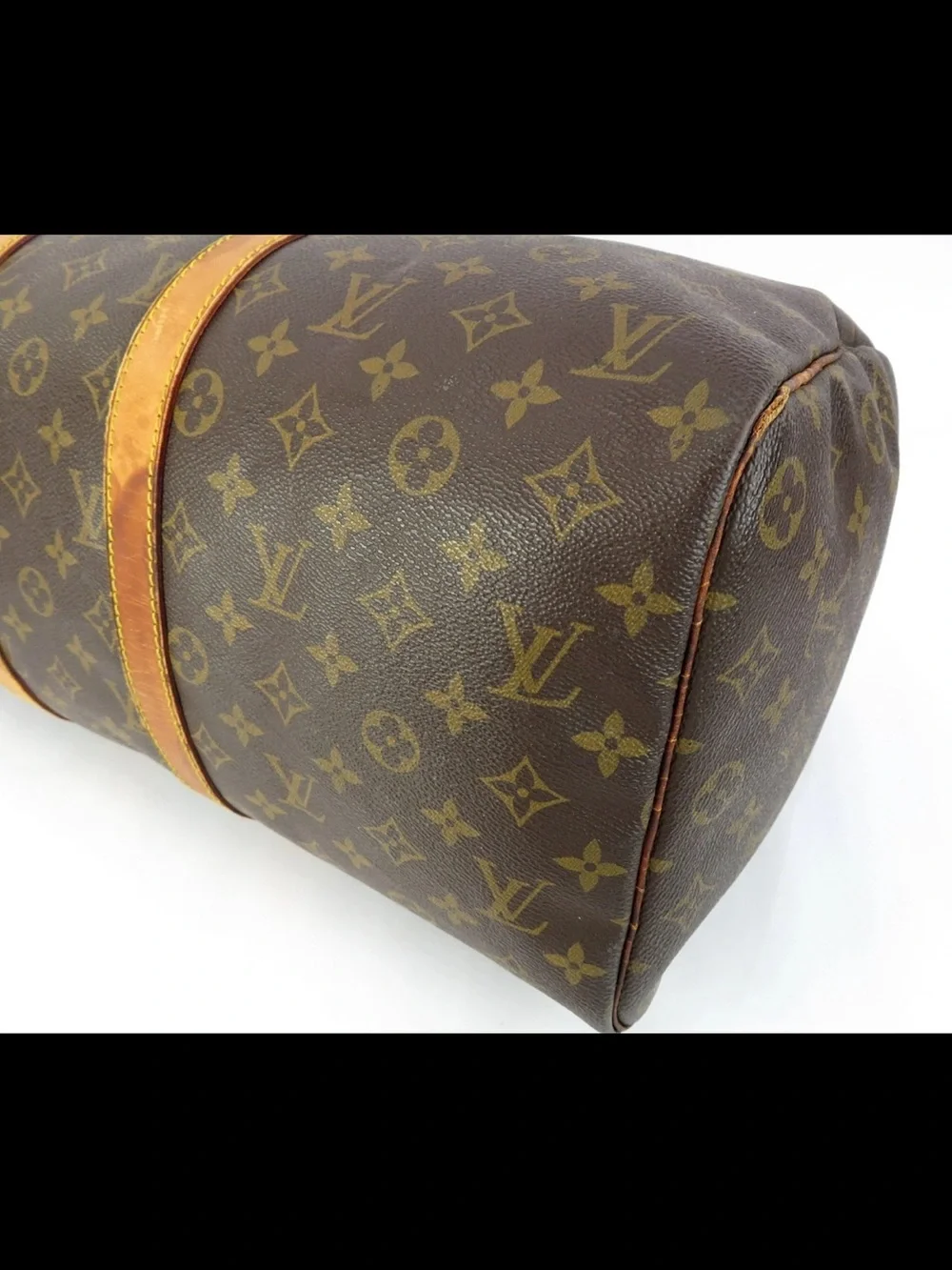 Louis Vuitton Monogram Canvas Keepall Duffel in Brown and Tan